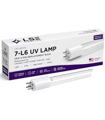 Amazon.com : LSE Lighting 7-L6 UV Lamp – 29W 4-Pin Replacement